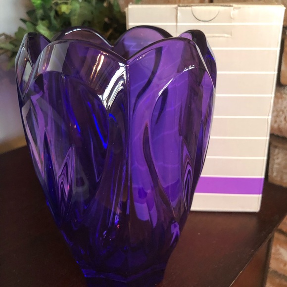 Waterford Crystal Accents Waterford Marquis Purple Heart Lead
